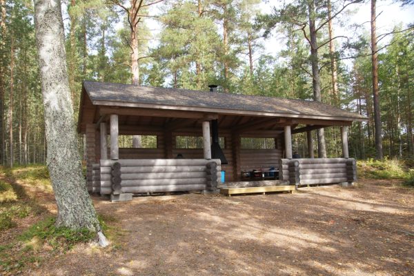 Hütte auf der finnischen Insel Ilkonsaari
